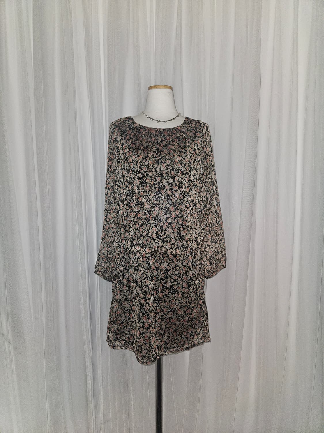 proportion 빈티지 히메 플라워샤워 쉬폰 블라우스 상품이미지1