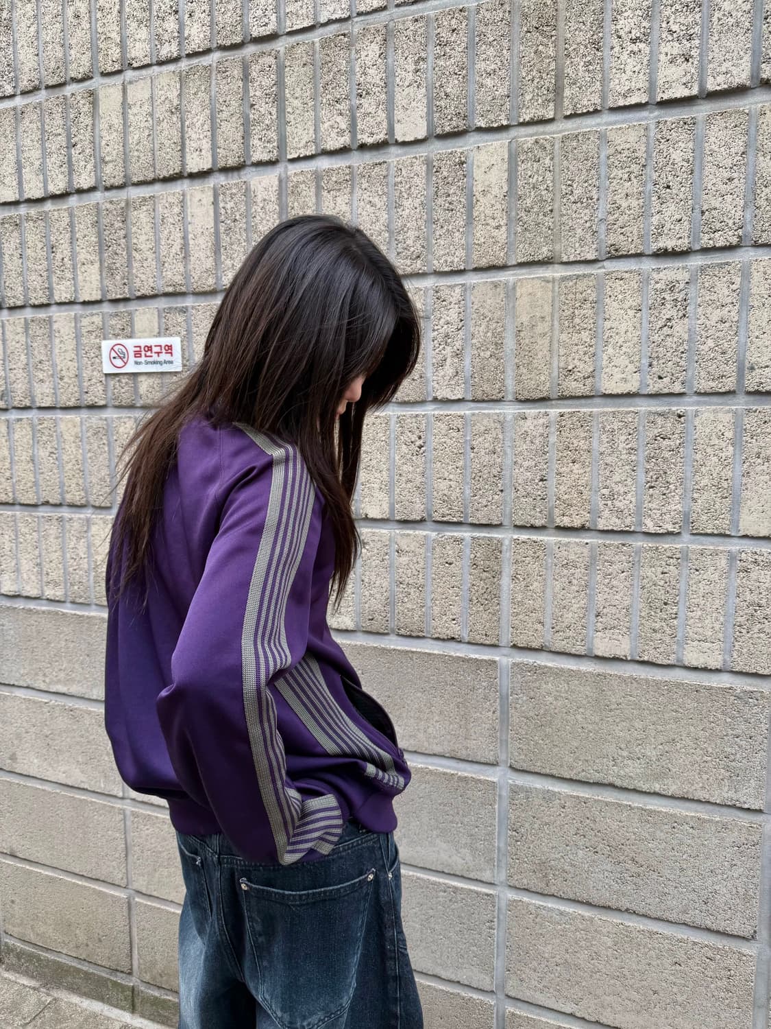 니들스 퍼플&차콜 트랙 집업 상품이미지6