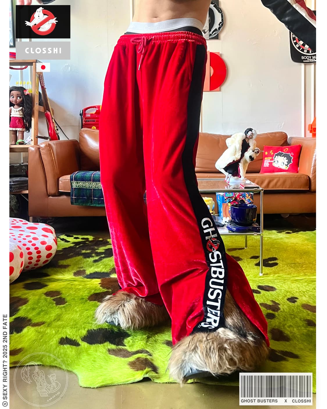 Ghost Busters X CLOSSHI Velour Pants 상품이미지1