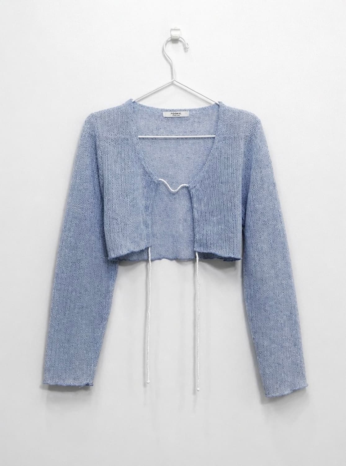 빈티지 여름 커버업 상의 크롭 니트 가디건  상품이미지3