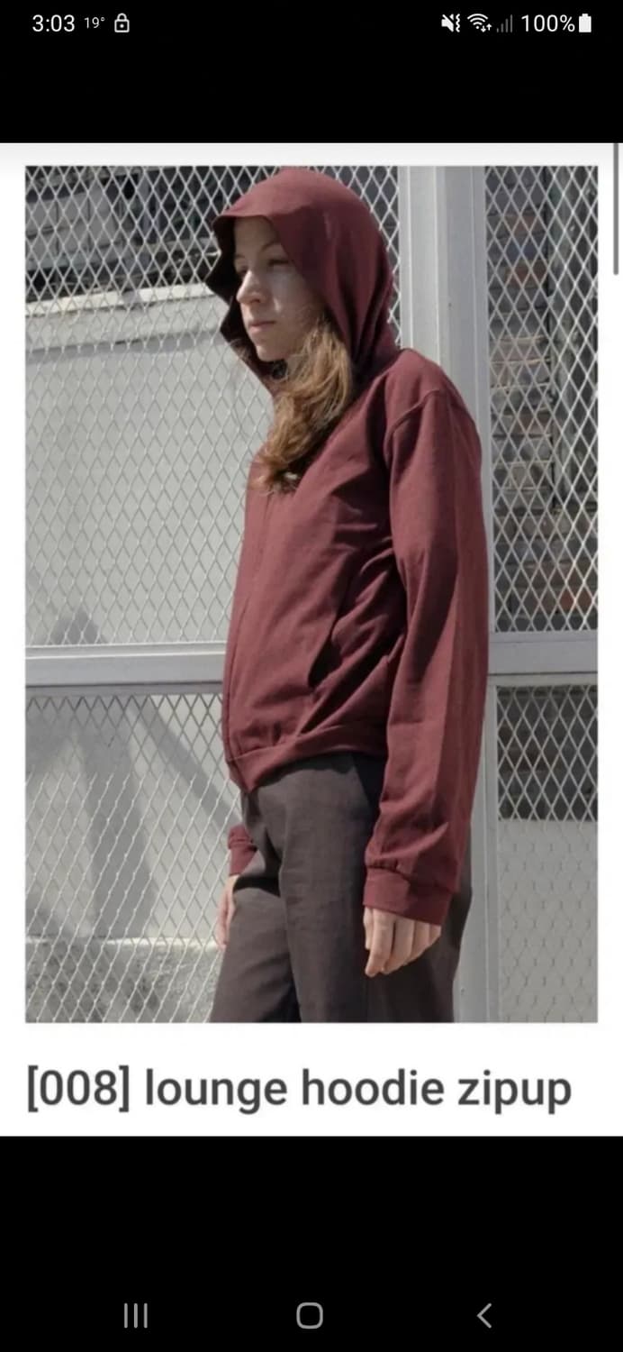 [2]머듈 라운지후드집업 버건디 상품이미지1
