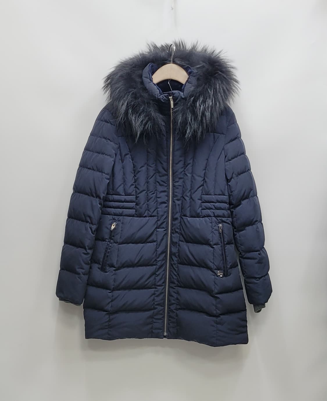 FANTOM 팬텀 라쿤퍼 후드 다운 롱 패딩 / 여 95 네이비
 상품이미지1