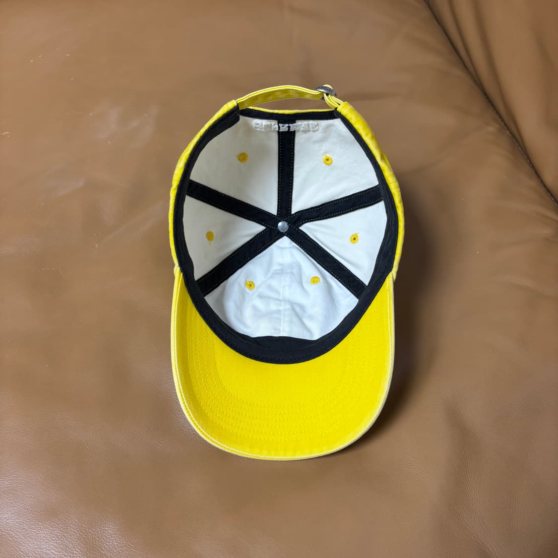 슈프림 S로고 6패널 볼캡 모자 피그먼트 옐로우 상품이미지6