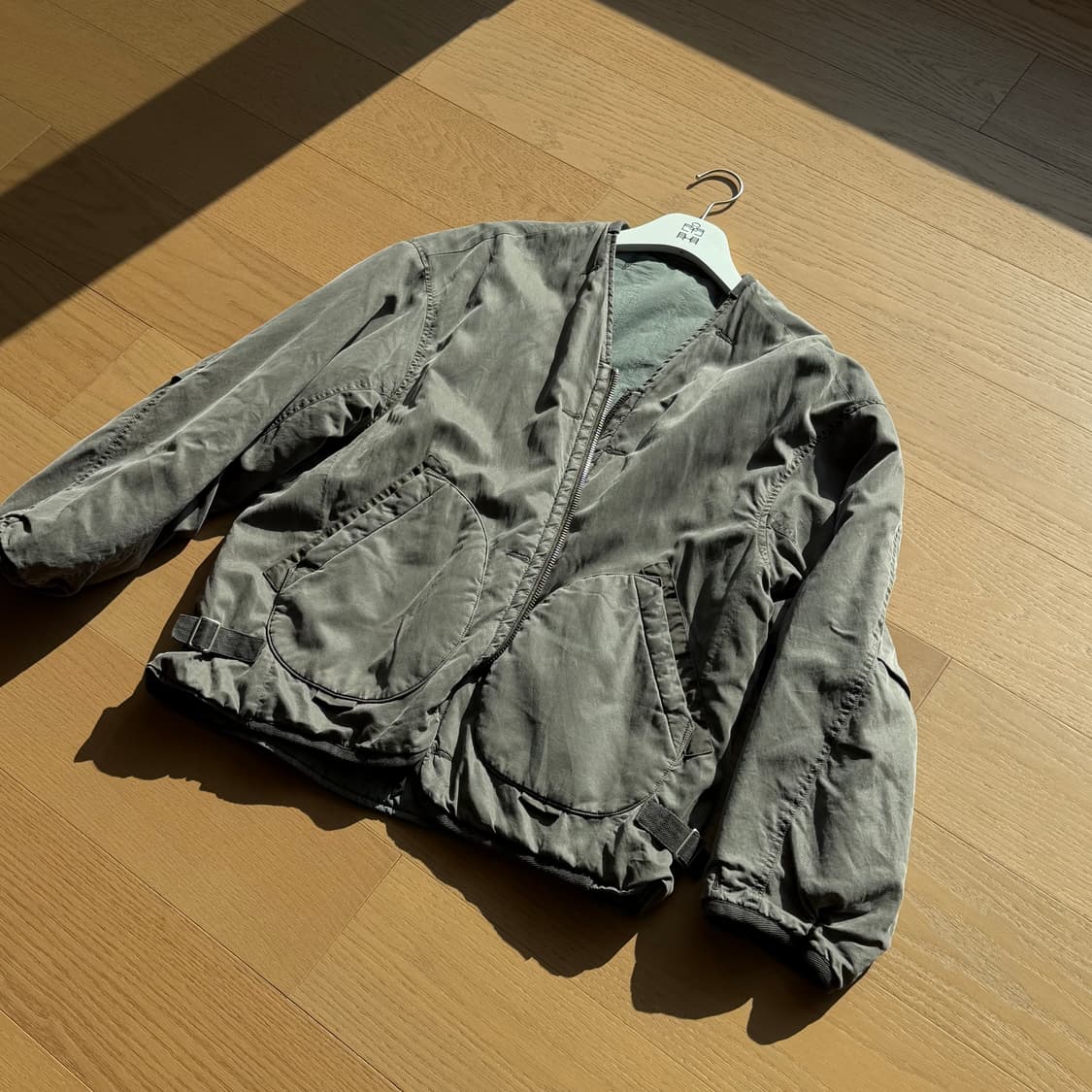 [2] 폴리테루 리버시블 라이너 자켓 그레이 상품이미지1