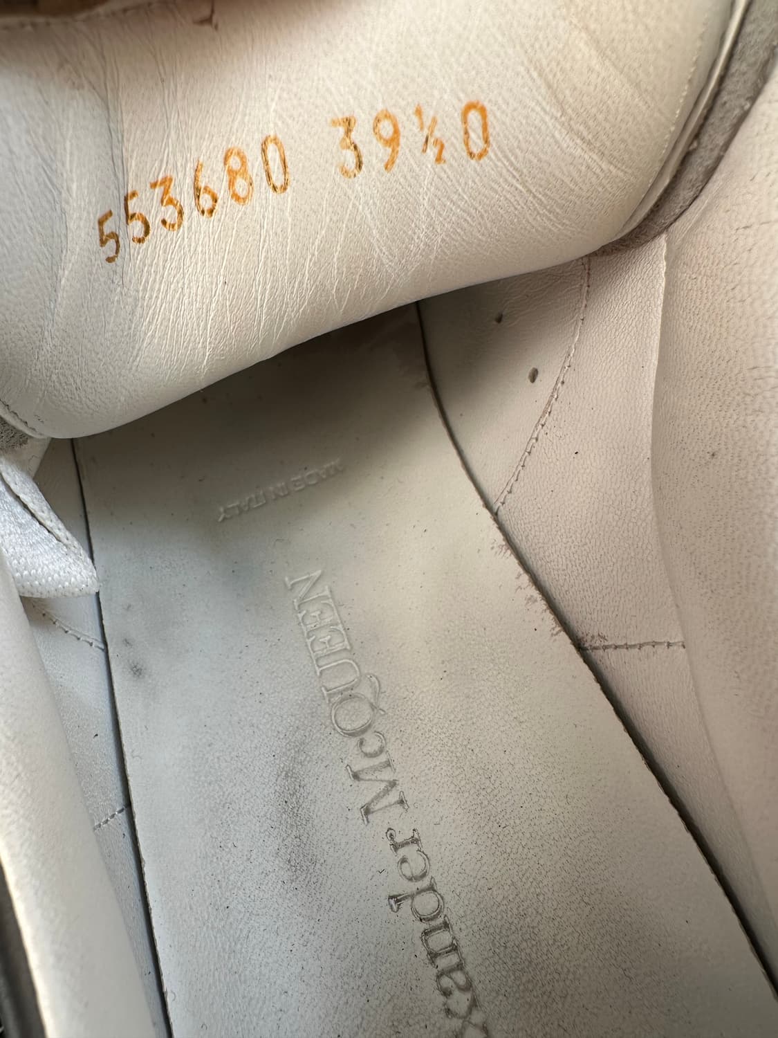 알렉산더 맥퀸 오버솔 스니커즈 39.5 (245/250) 상품이미지5