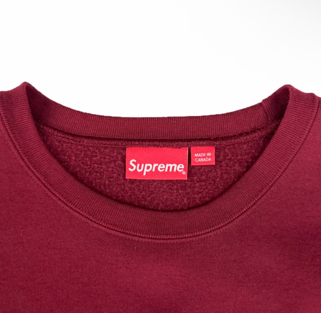 [XL] 슈프림 박스로고 크루넥 스웨트 셔츠 맨투맨 티셔츠 카디널 버건디 상품이미지6