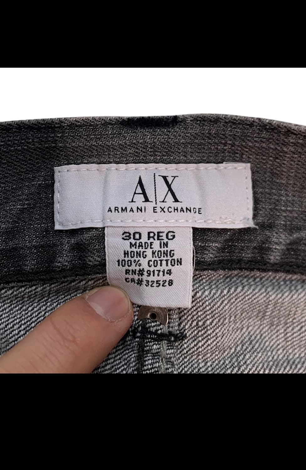 아르마니 익스체인지 흑청 데님 팬츠 30 상품이미지2