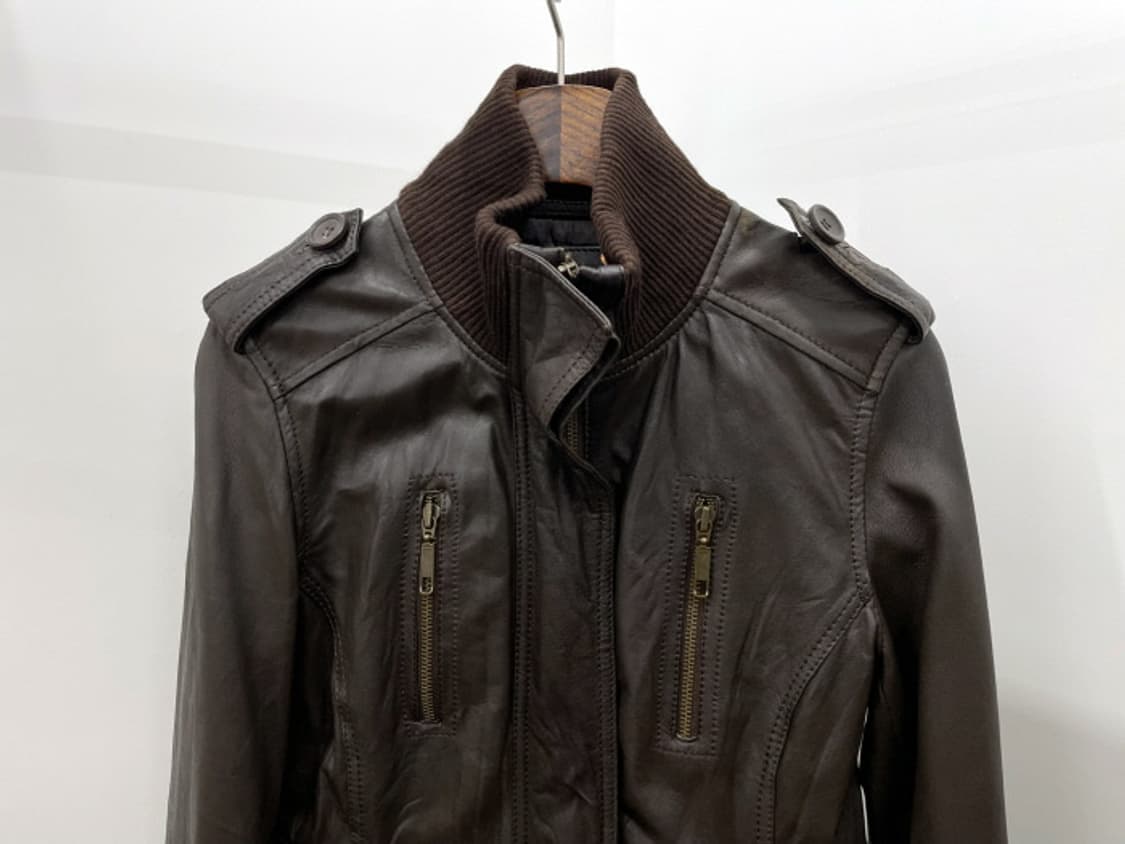 TRF 레더 자켓 브라운 상품이미지2