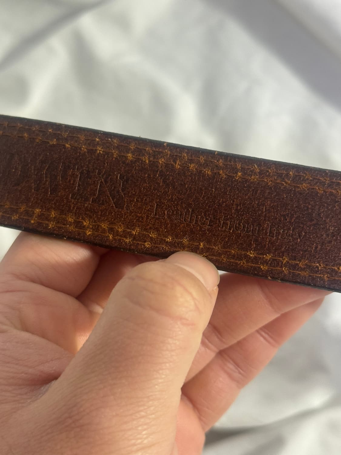 에드윈 스티치 레더 벨트 italy 상품이미지5