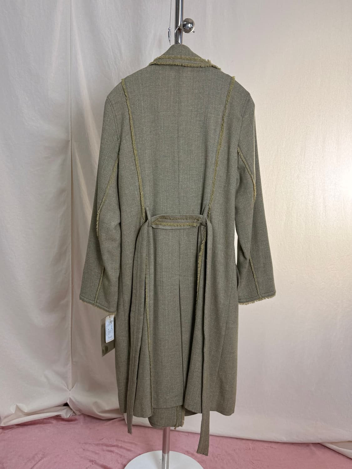 (Deadstock) an name 프린지 더블 트렌치 코트 상품이미지7