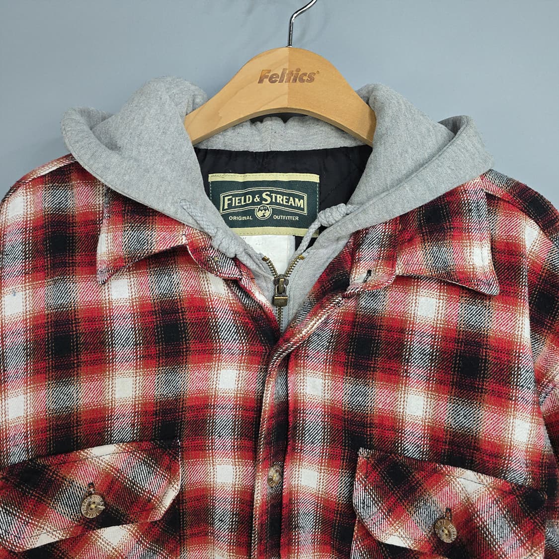 필드앤스트림(field & stream) 후드 체크 셔츠자켓 M 상품이미지2