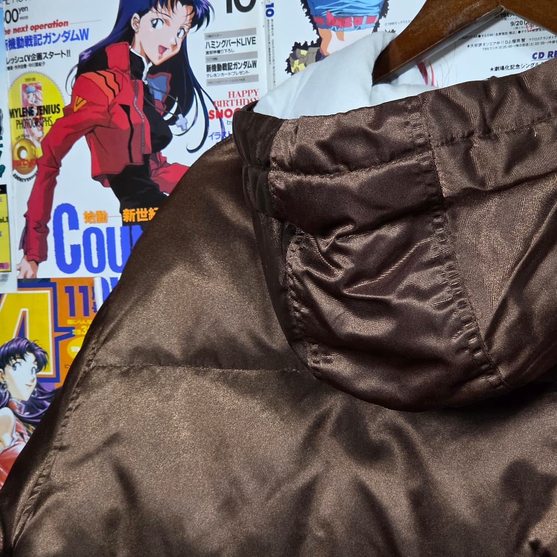 엠엘비 자이언츠 브라운 덕다운 후드 패딩 상품이미지6