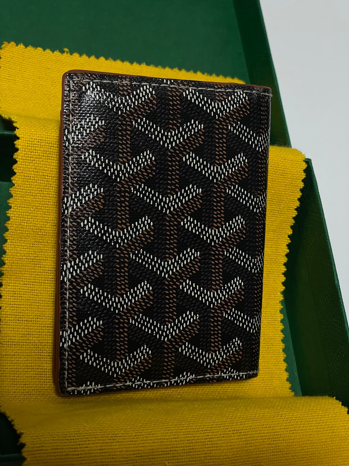 (정품) 고야드 생마르크 카드 홀더 블랙 탄 상품이미지2