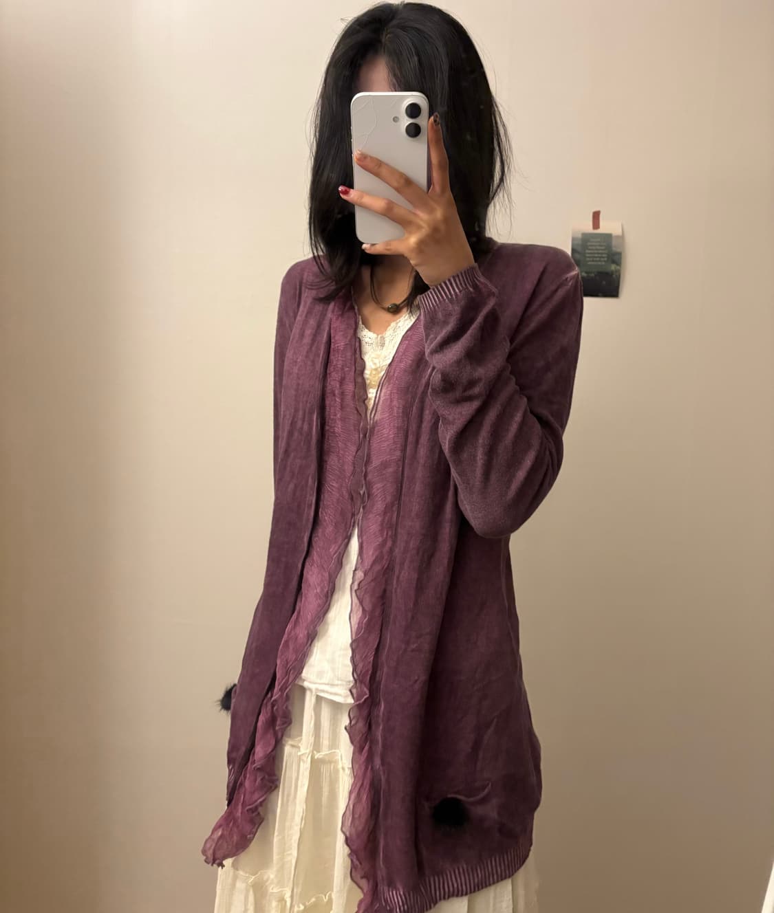 여리핏 프릴 갸루 모리걸 가디건 상품이미지2