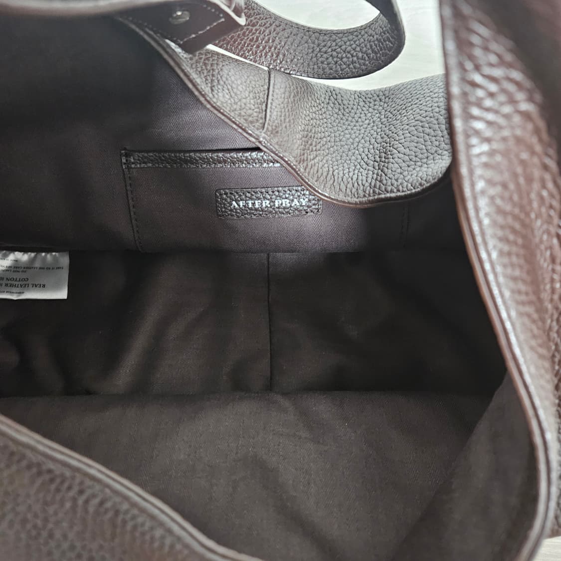 애프터프레이 크레센트 레더백 브라운 상품이미지7
