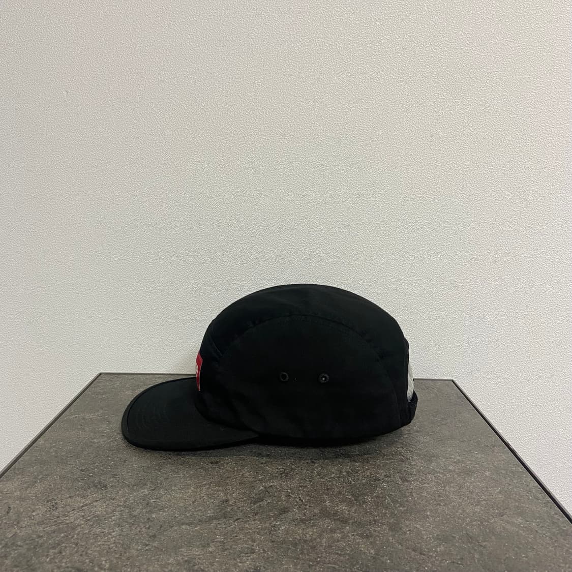 슈프림 워시드 블랙 레드 박스로고 캠프캡 모자 상품이미지2