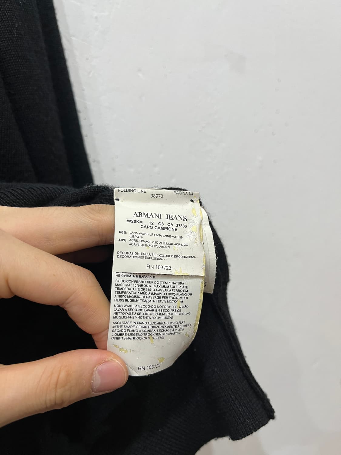 ARMANI JEANS 아르마니 울 가디건  상품이미지7