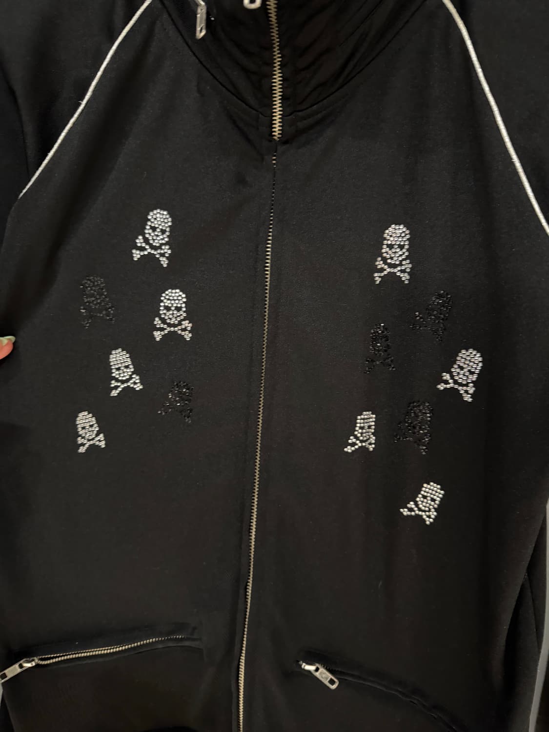 high-neck design skull cubic zip-up 상품이미지8