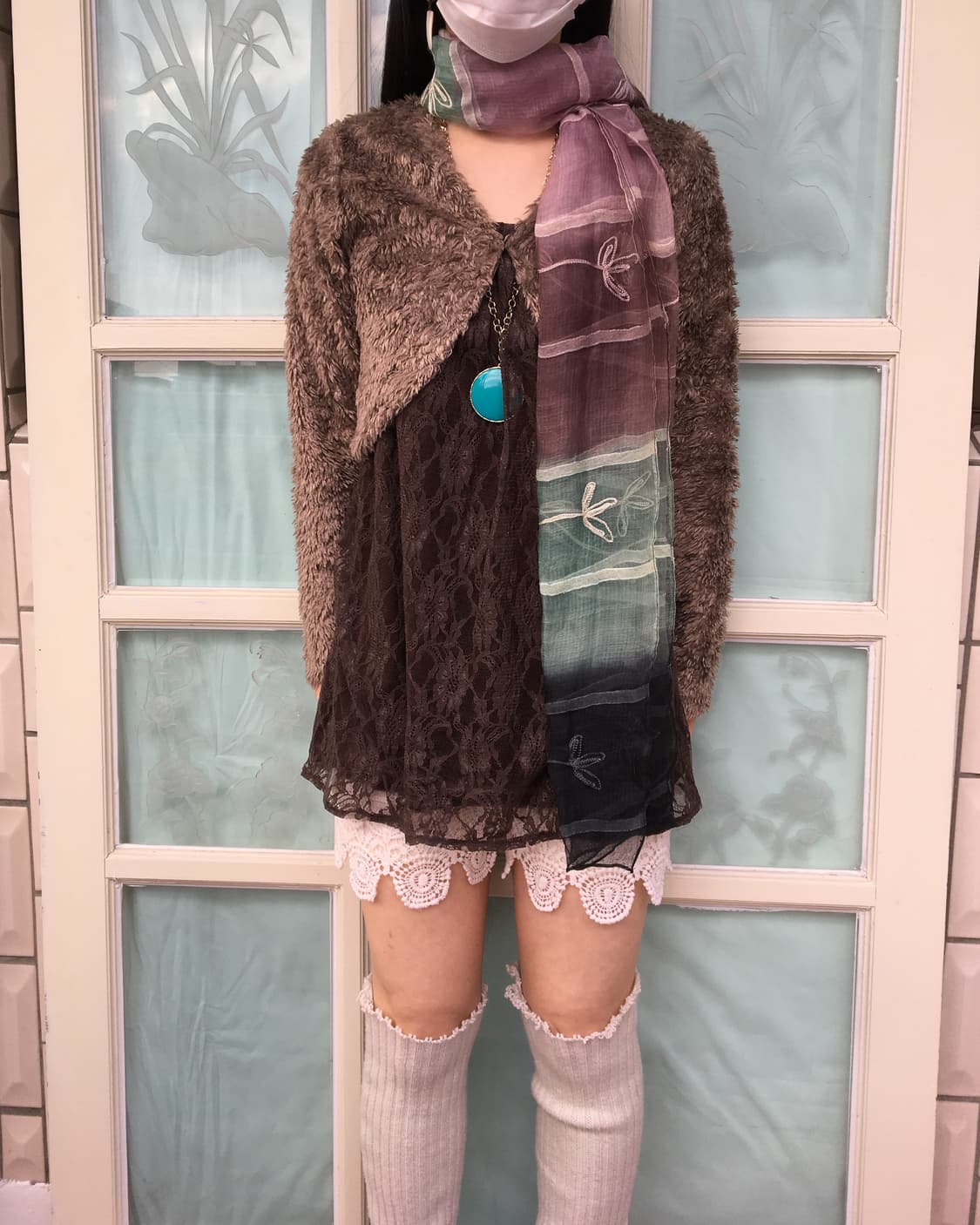  dyed pattern scarf 상품이미지4