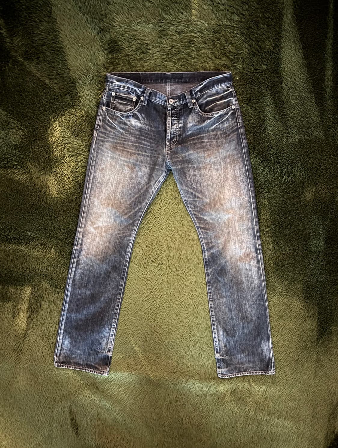 [5] 타케오 키쿠치 Made in Japan 리페어 버튼 플라이 데님 상품이미지1