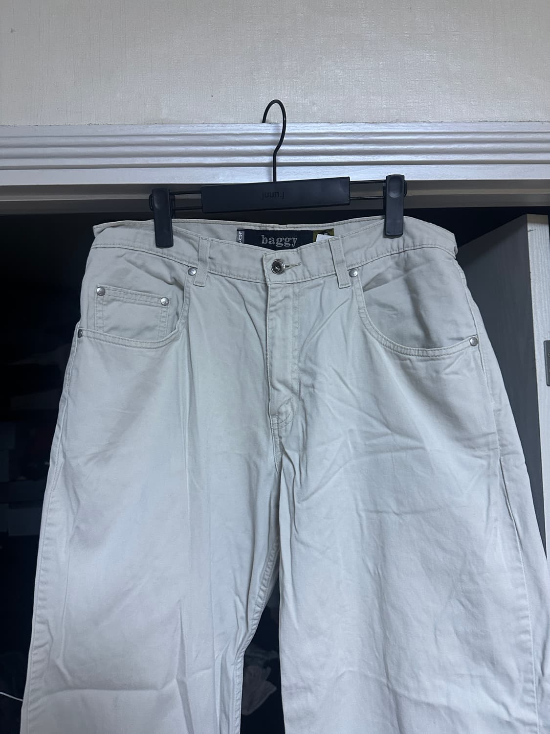 [34X32] 90s 빈티지 리바이스 실버탭 배기 코튼 팬츠 상품이미지2