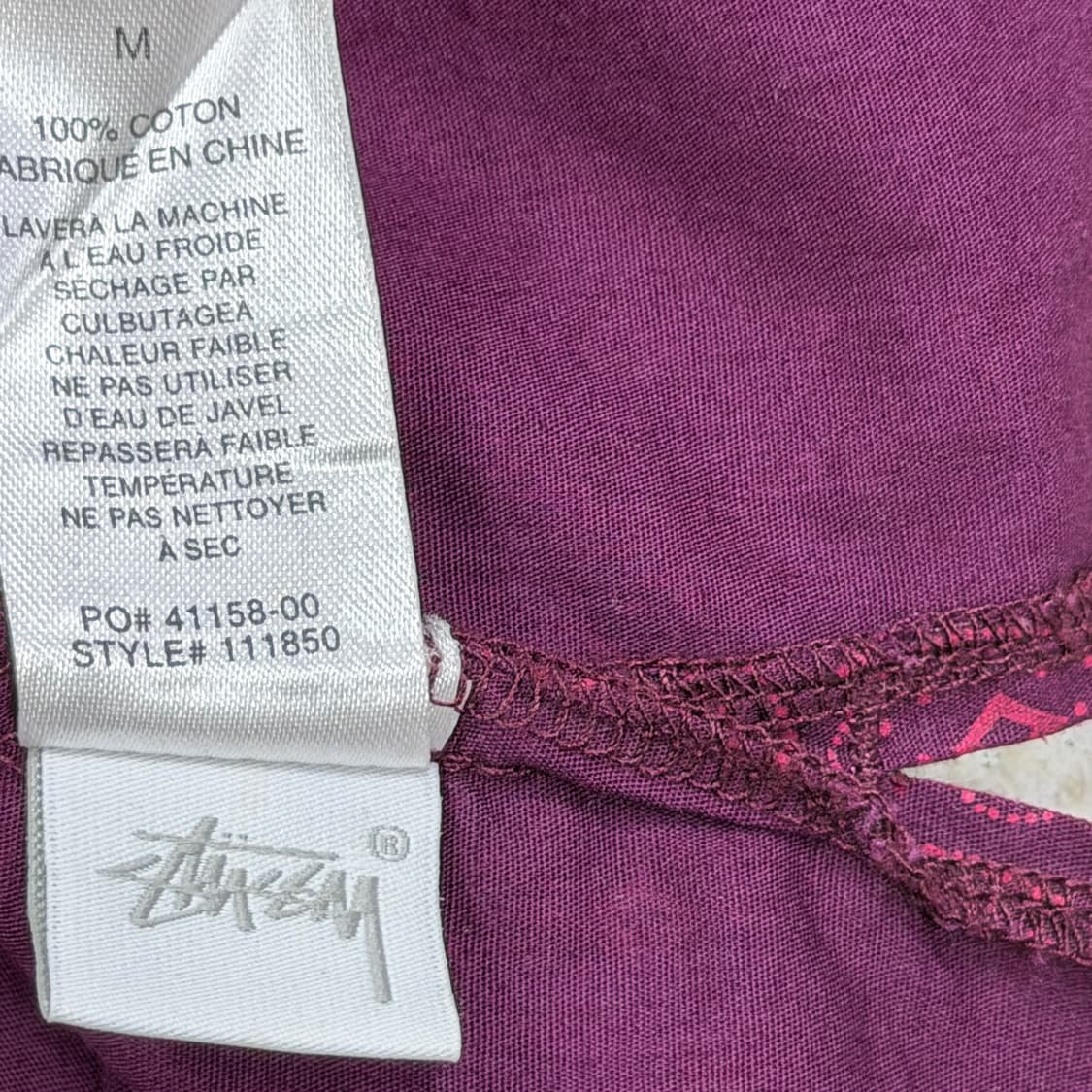 스투시 패턴 반팔 셔츠 남방 M 상품이미지5