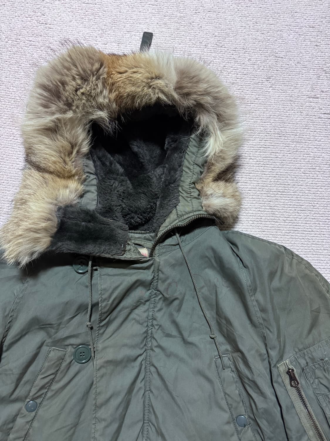 80s USA N-3B 파카 (SMALL) 상품이미지2