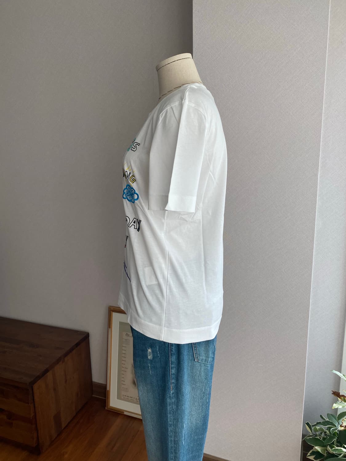 LOVE MOSCHINO 파인웨더 그래픽 반팔티셔츠(40) 상품이미지3