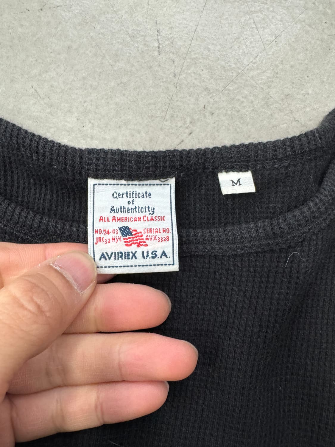 아비렉스 와플 반팔 M 상품이미지4