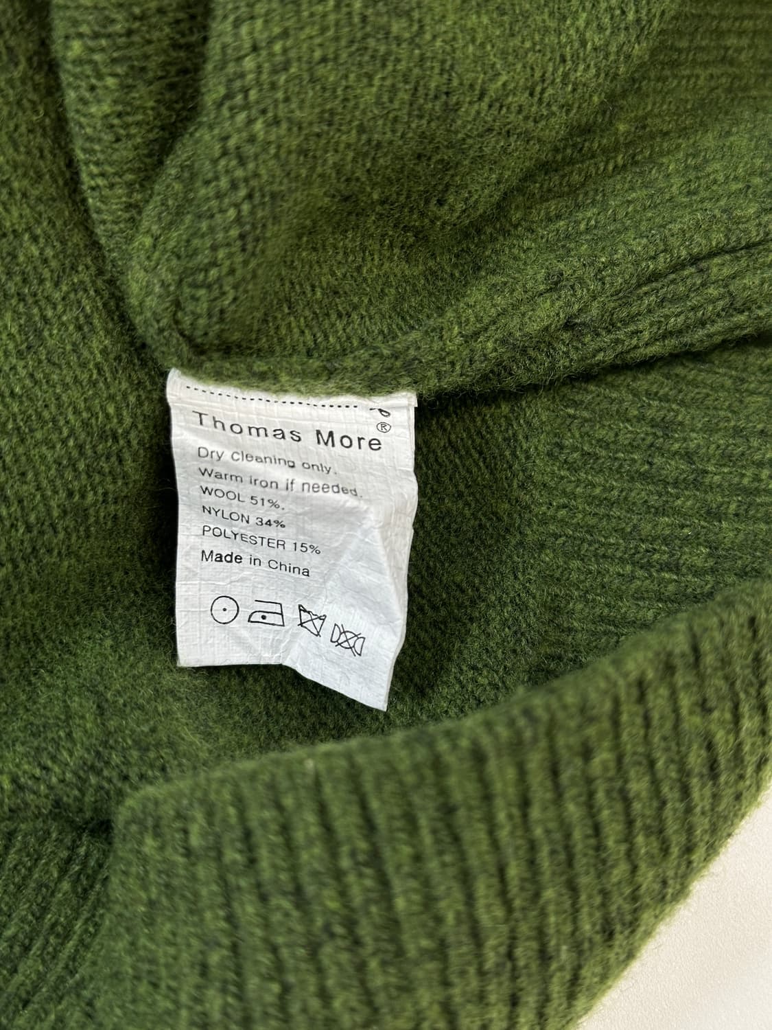 토마스 모어 크루넥 니트 (모스그린) 상품이미지4