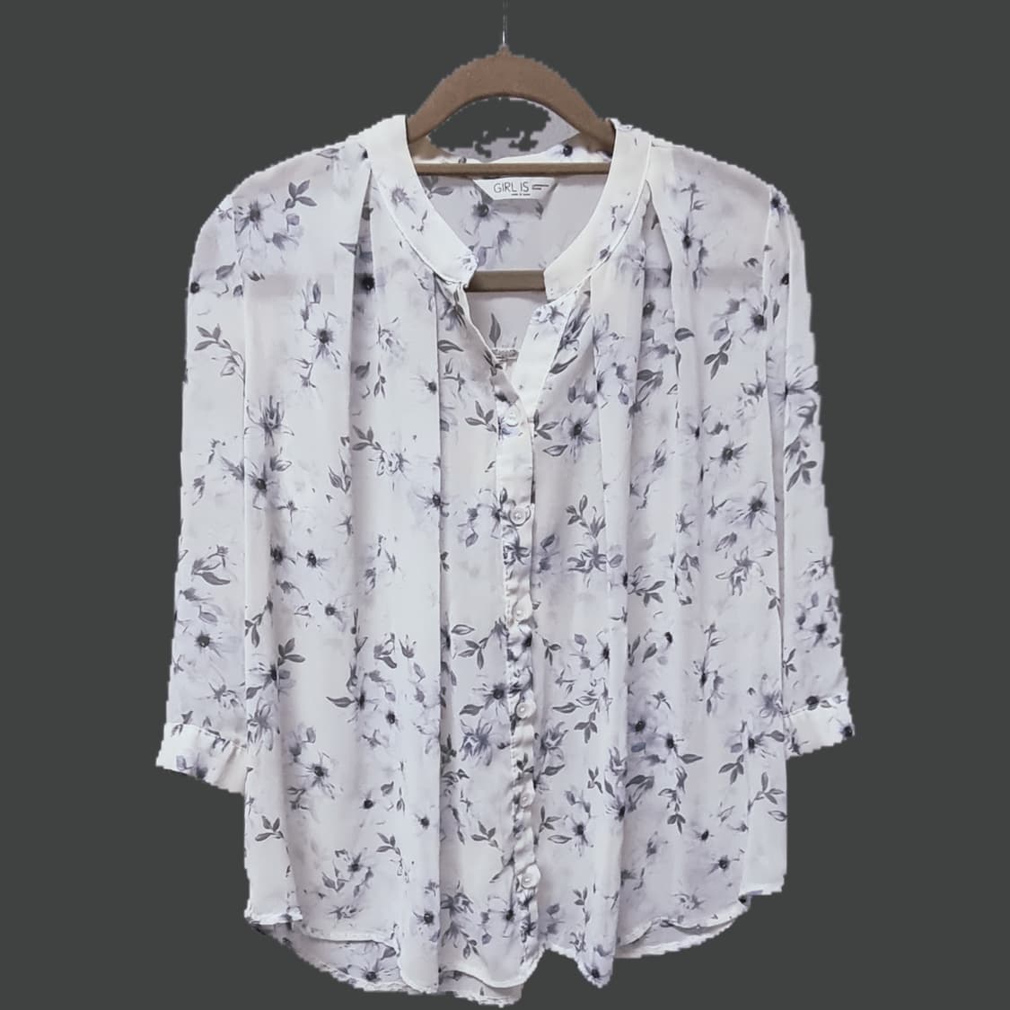 플라워 쉬폰 블라우스 상품이미지1