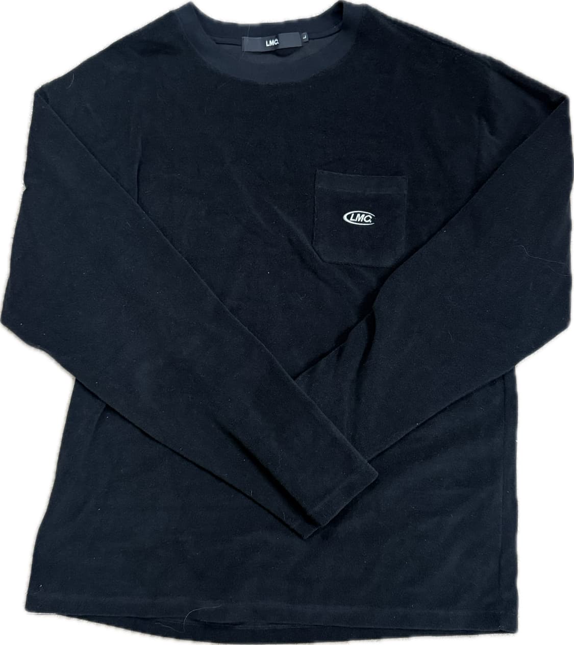 LMC 후리스 플리스 블랙 긴팔 티셔츠 L 상품이미지1