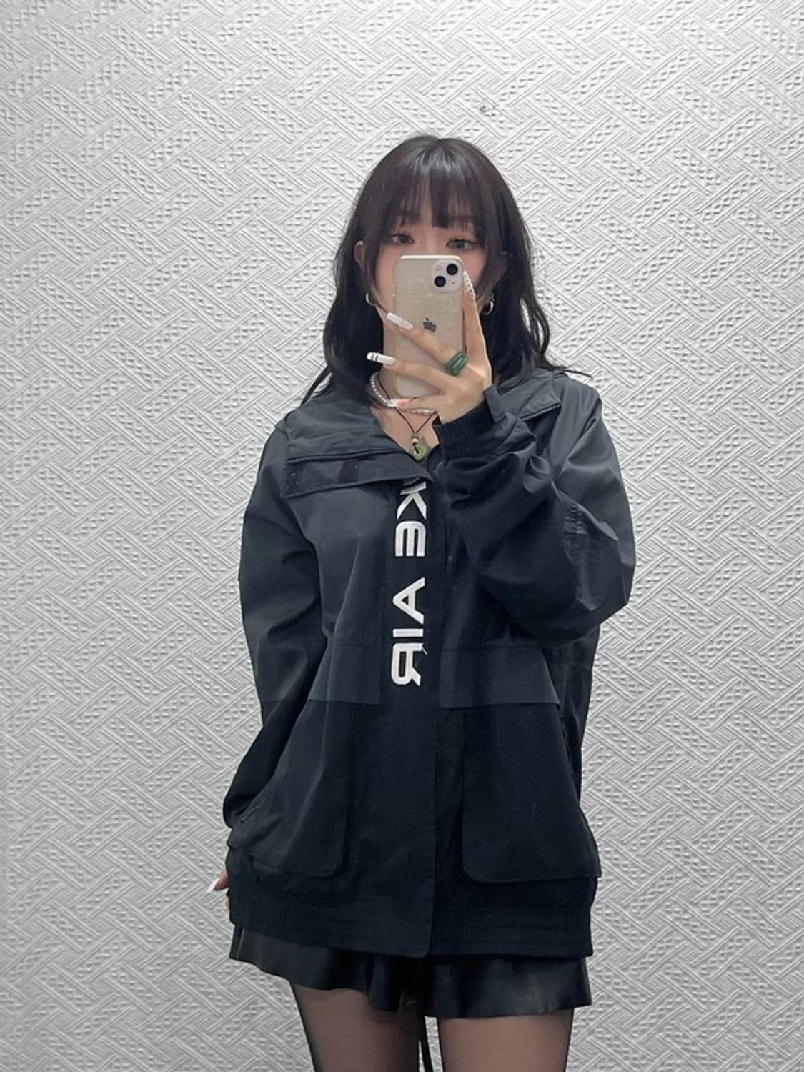 나이키 올드스쿨 빈티지 스트릿 빅로고 바람막이 자켓 L C11033 상품이미지2