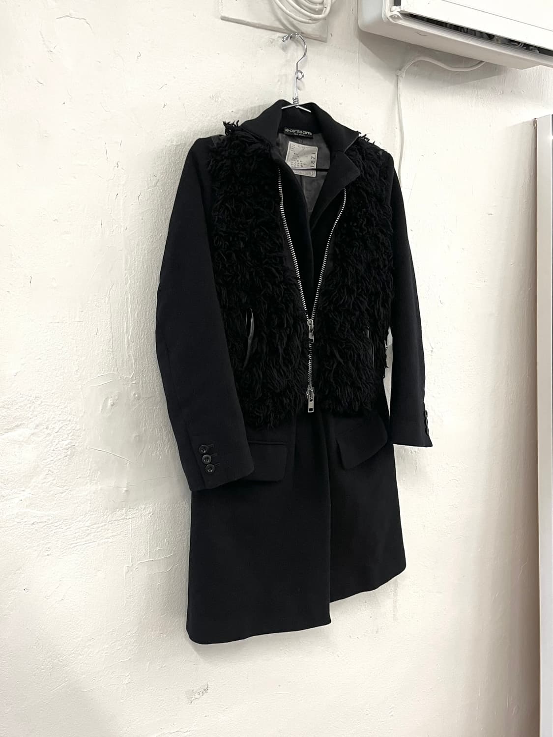 사카이 2013FW 런웨이 퍼울 캐시미어 코트 상품이미지3