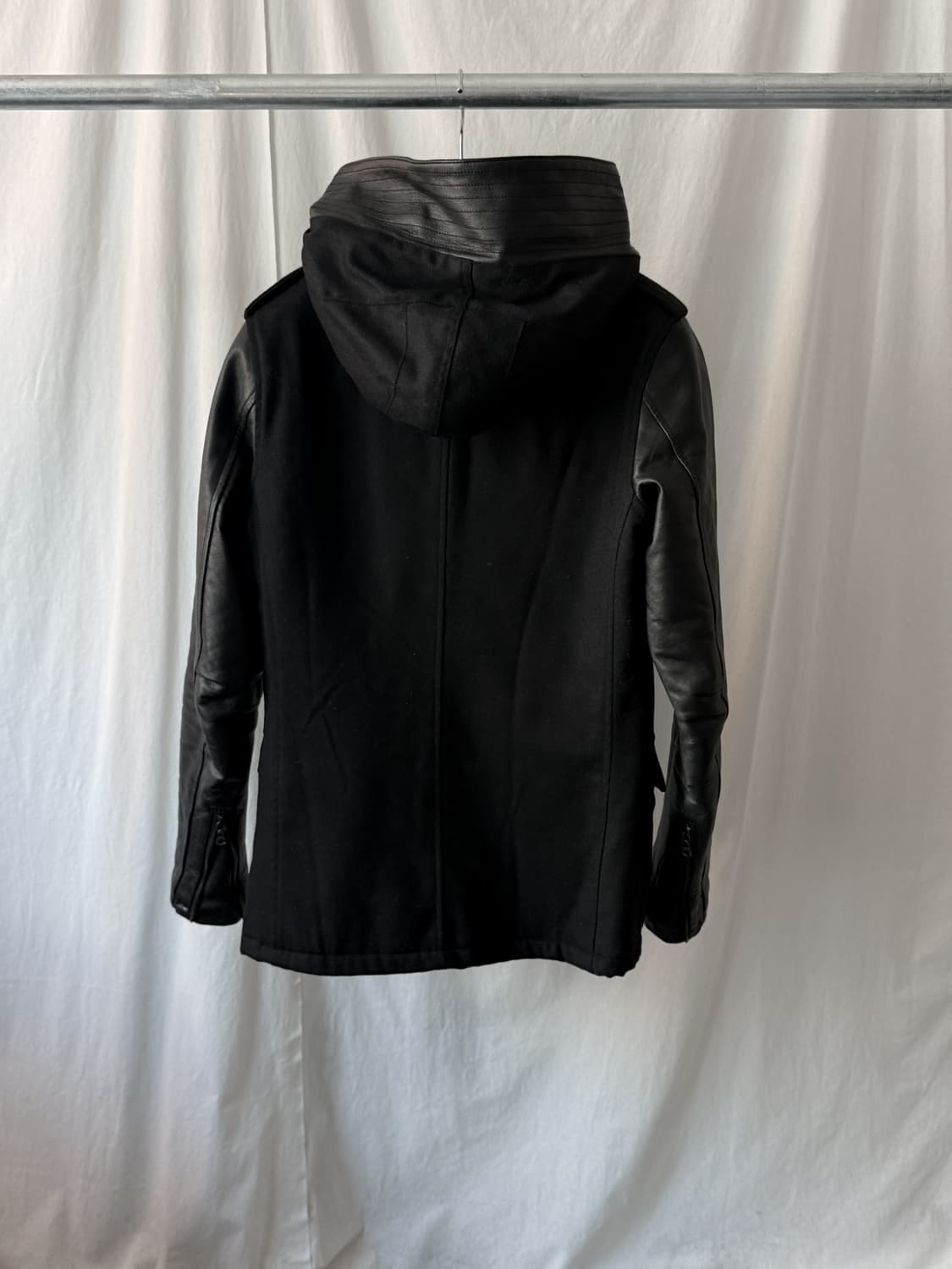 Isamu Katayama Backlash 후디드 레더 자켓 상품이미지6