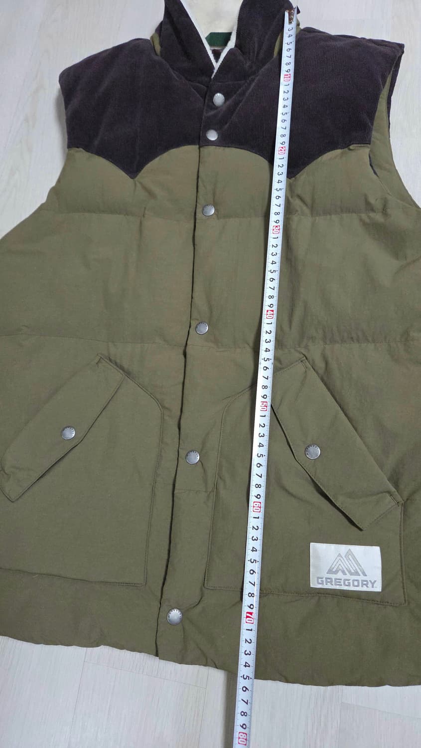 (착샷) 그레고리 패딩 베스트 양털 조끼 코듀로이 상품이미지8