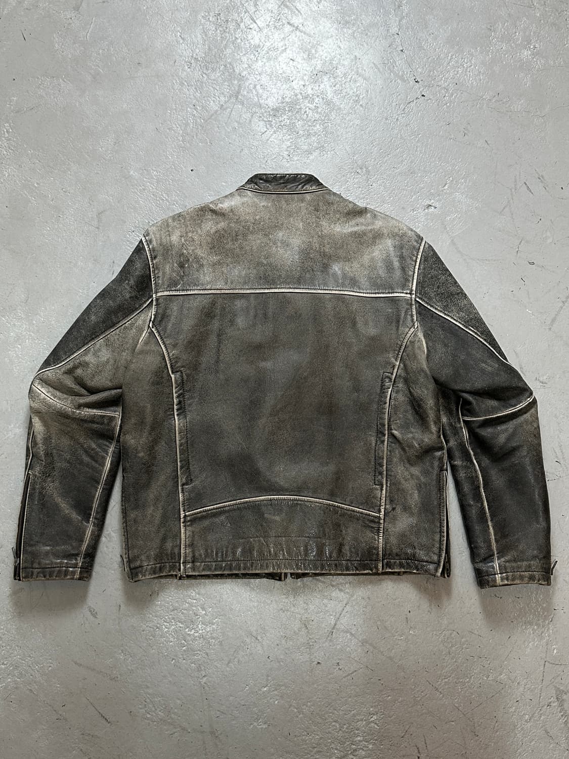 00's 빈티지 디스 레더 자켓 빈티지 레더자켓 라이더 자켓 카페레이서 상품이미지4