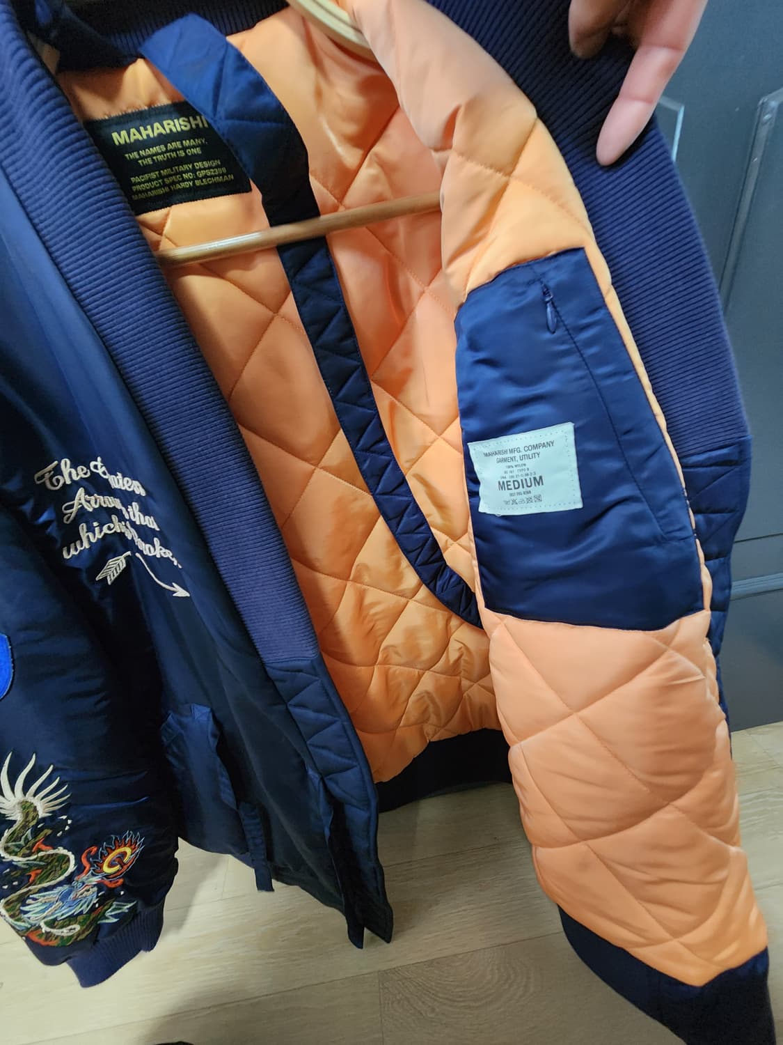 마하리시 MA-1자켓 M 사이즈 상품이미지3