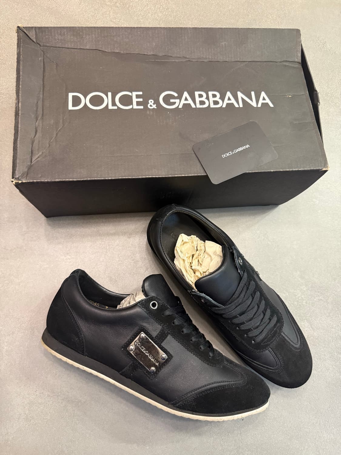    돌체엔가바나 신발 메탈 플레이트 스니커즈 상품이미지1