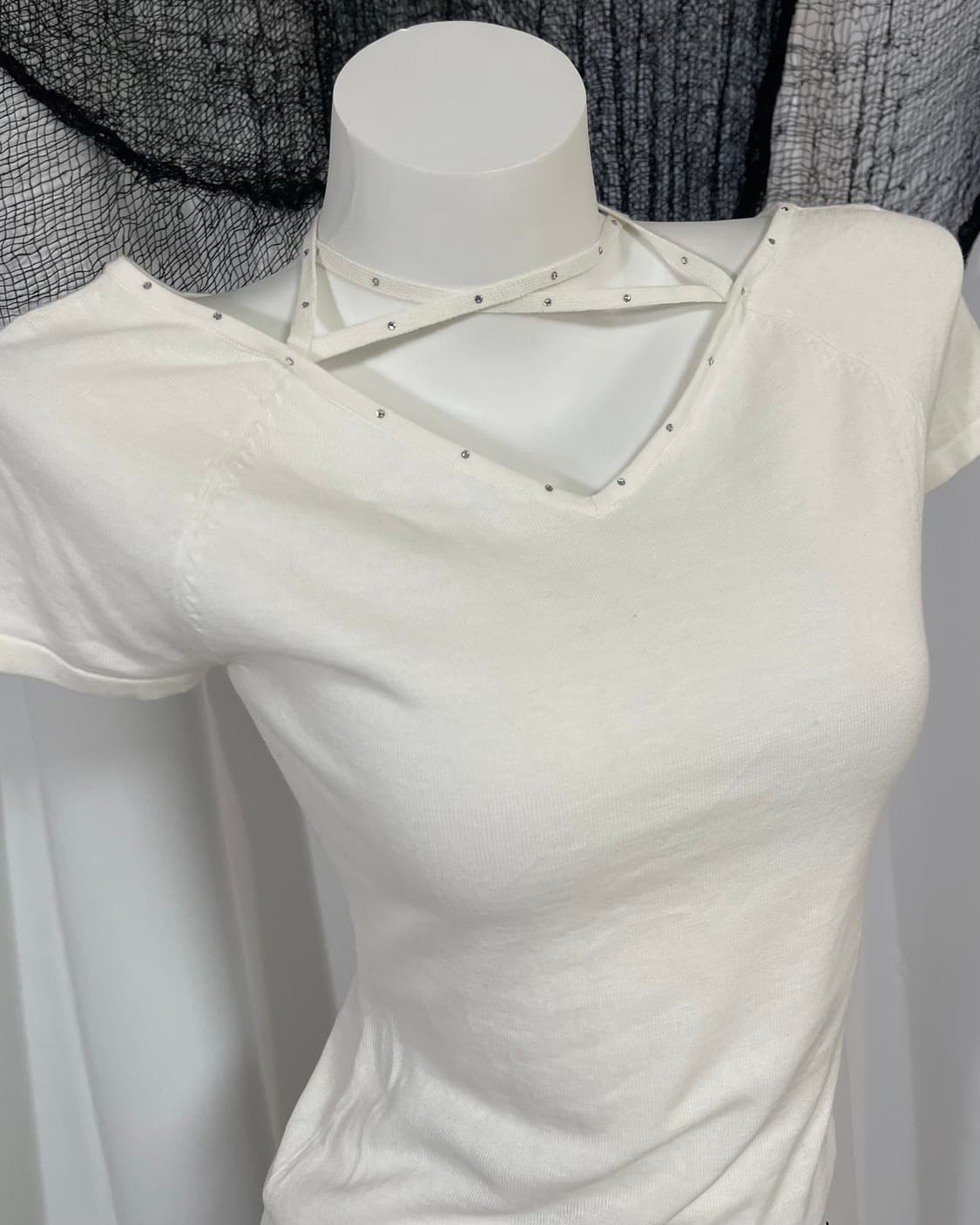 white cubic knit 상품이미지2