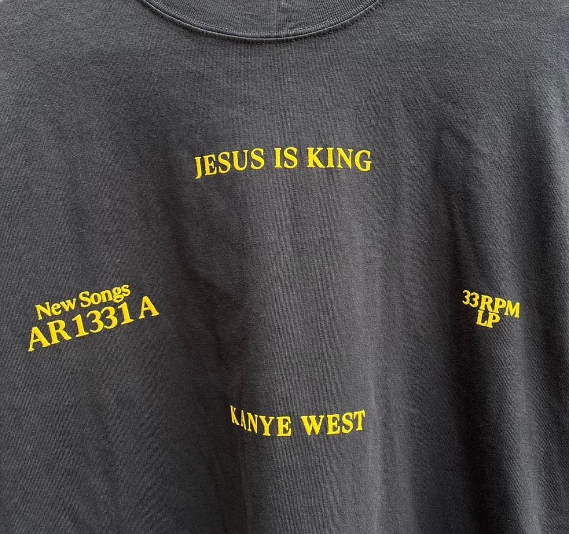 [L]칸예 jesus is king 반팔 네이비 상품이미지2