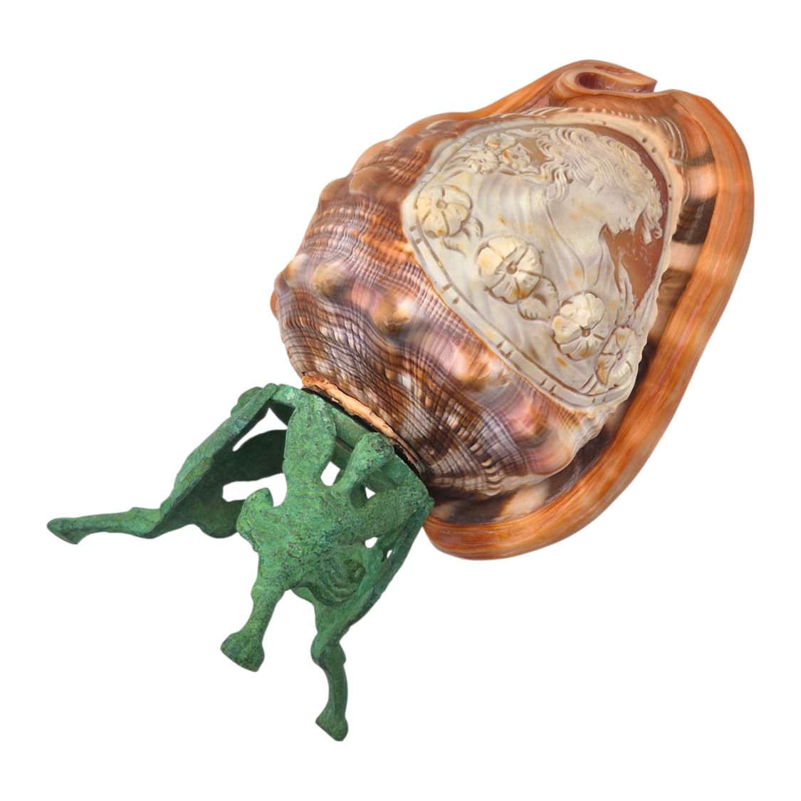 40s 이탈리아 엔틱 오리지널 조개 카메오 램프 상품이미지7