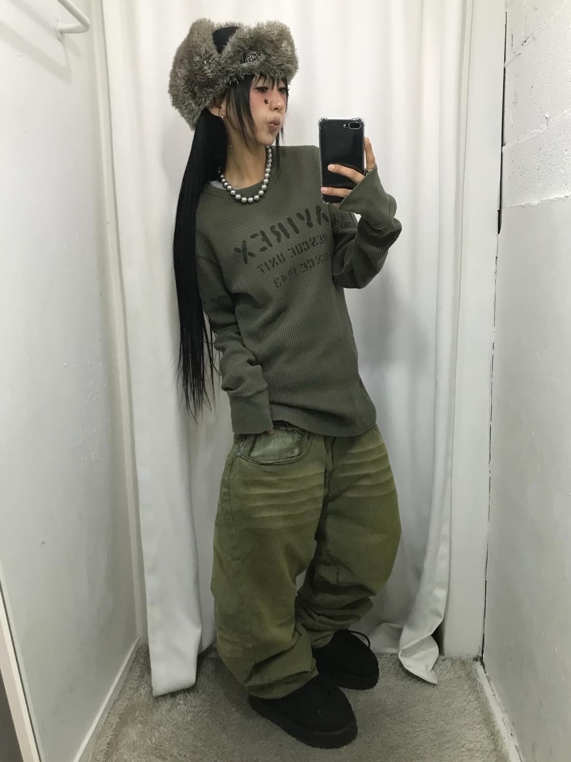 Avirex Waffle Pattern Long Sleeves 상품이미지5