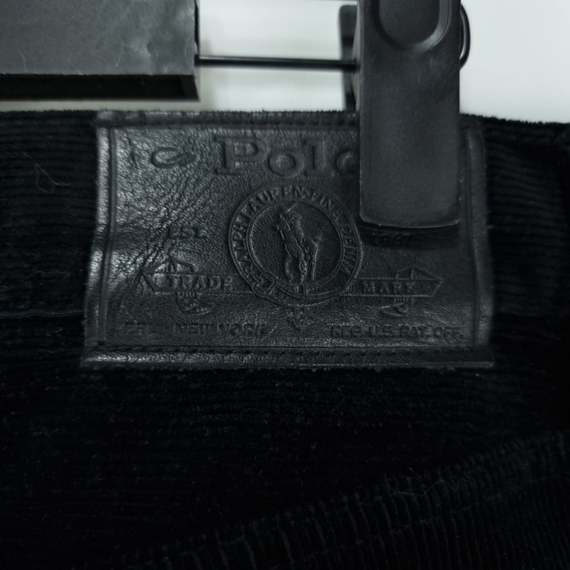 [폴로 랄프로렌] 포니 로고 자수 코듀로이 골덴 팬츠 블랙 M19796 상품이미지6