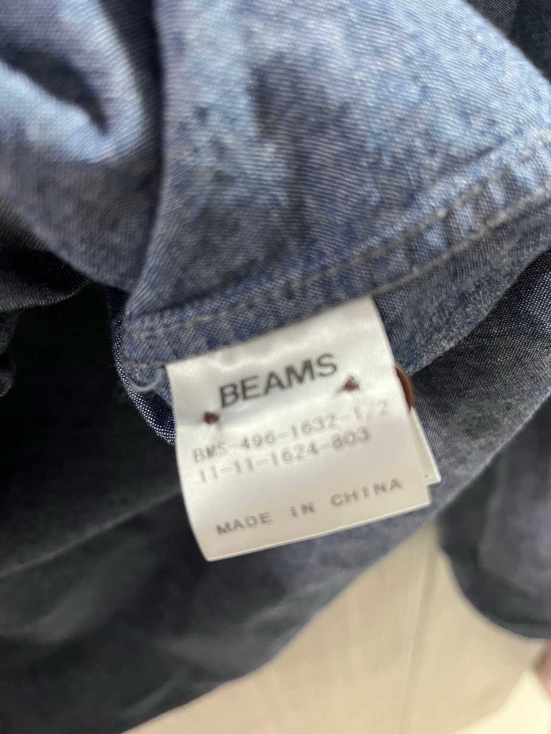 빔즈 데님 블루 셔츠 상품이미지3