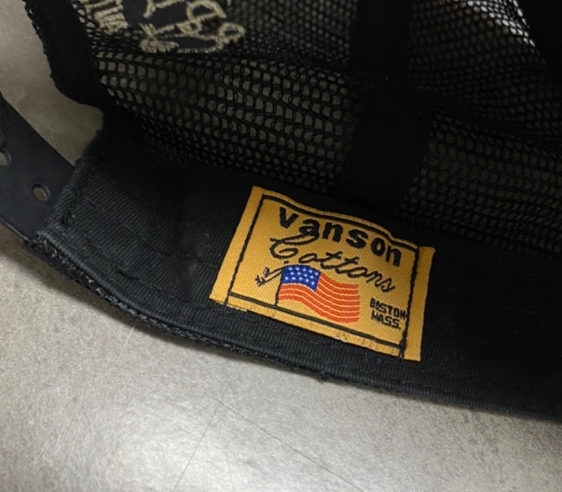 VANSON 해골 스컬 가죽 메쉬캡 볼캡 상품이미지4
