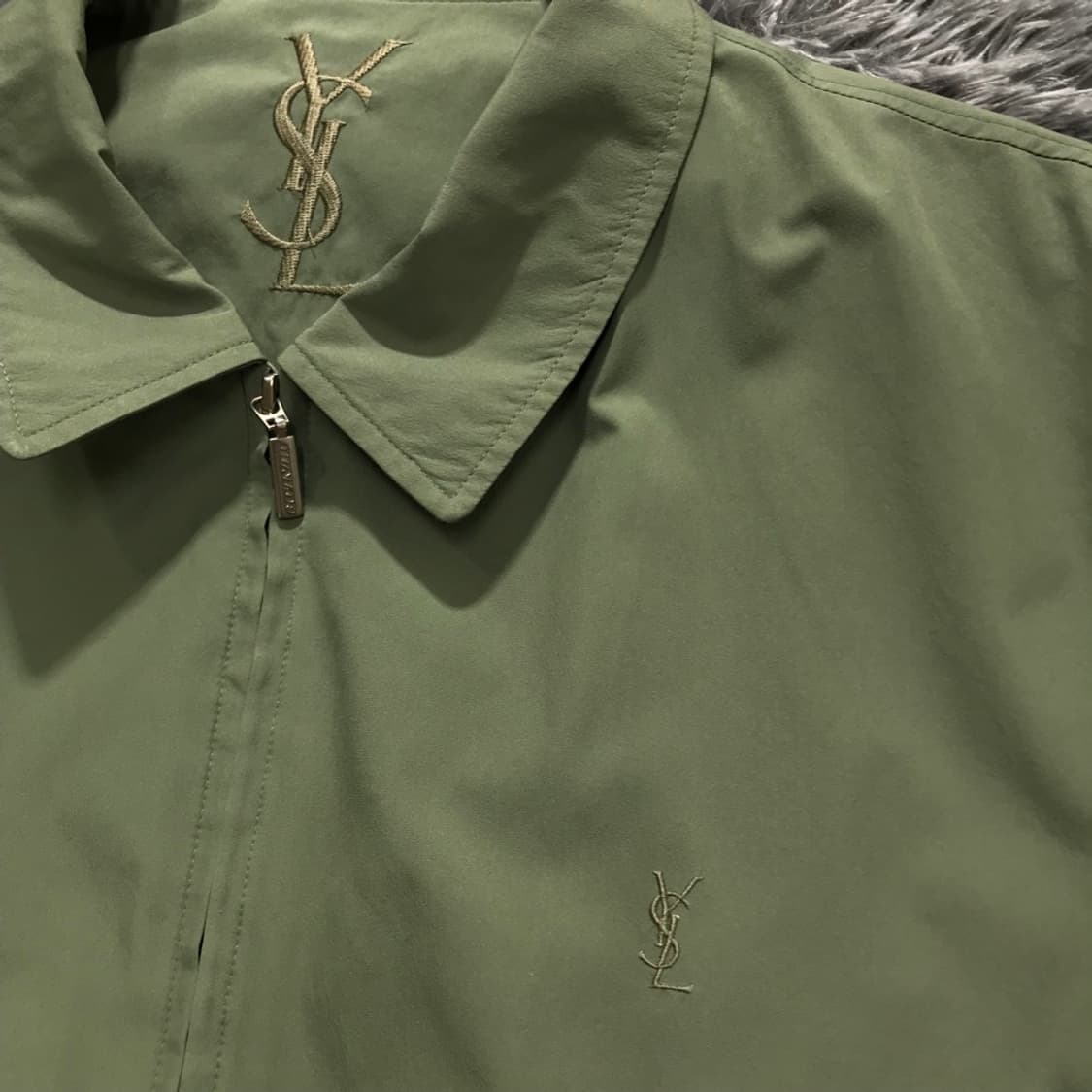 [[XL, A급] 입생로랑(YSL) 빈티지 블루종 자켓#196 상품이미지4