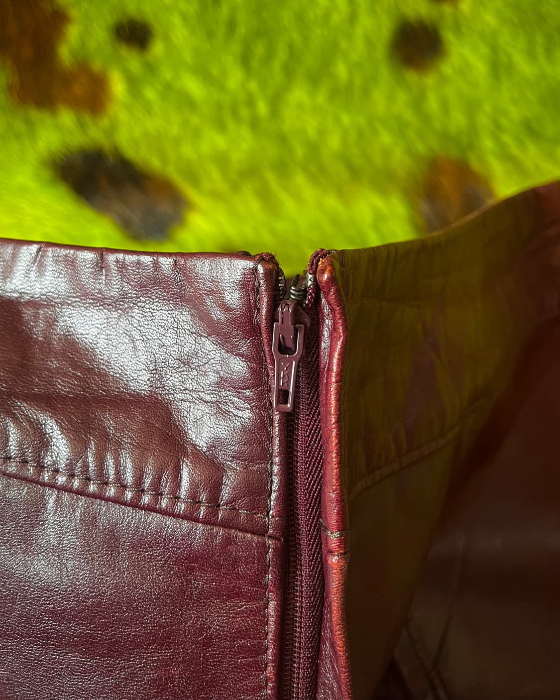 MICHAEL KORS Vintage Cow Leather Skirt 상품이미지5