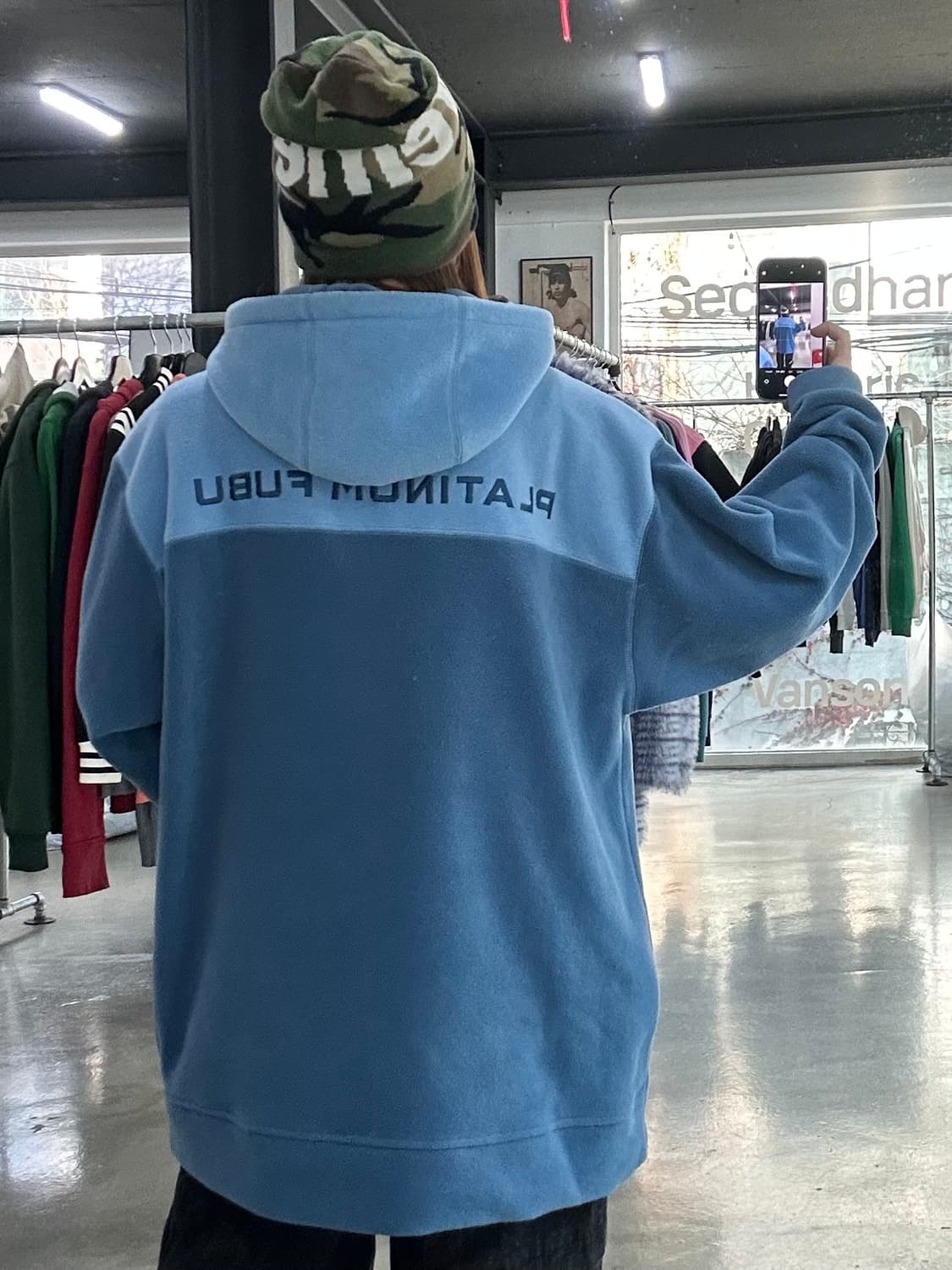 푸부 플래티넘 플리스후드티 소라 상품이미지3