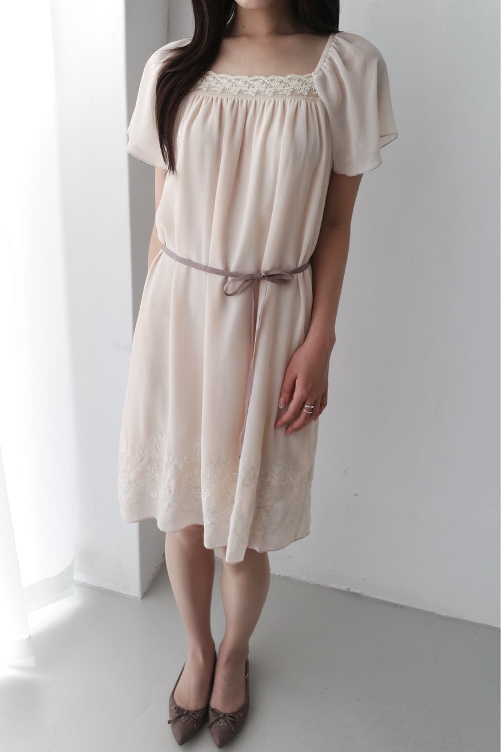 lace half one-piece 상품이미지1